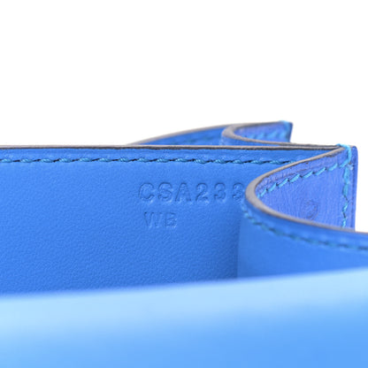Hermes Ostrich Constance 24 Bleuet 7 of 9