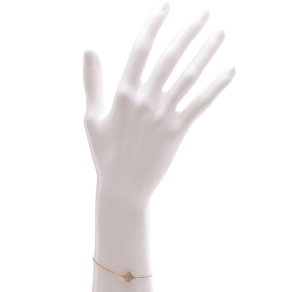 Van Cleef & Arpels 18K Yellow Gold Mother of Pearl Sweet Alhambra Bracelet 12 of 15