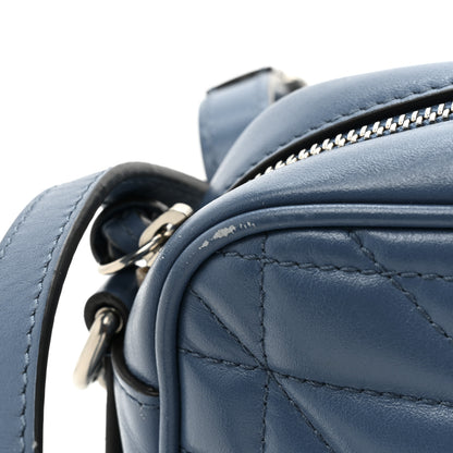 Gucci Calfskin Matelasse Aria Mini GG Marmont Chain Shoulder Bag Clear Blue 11 of 15