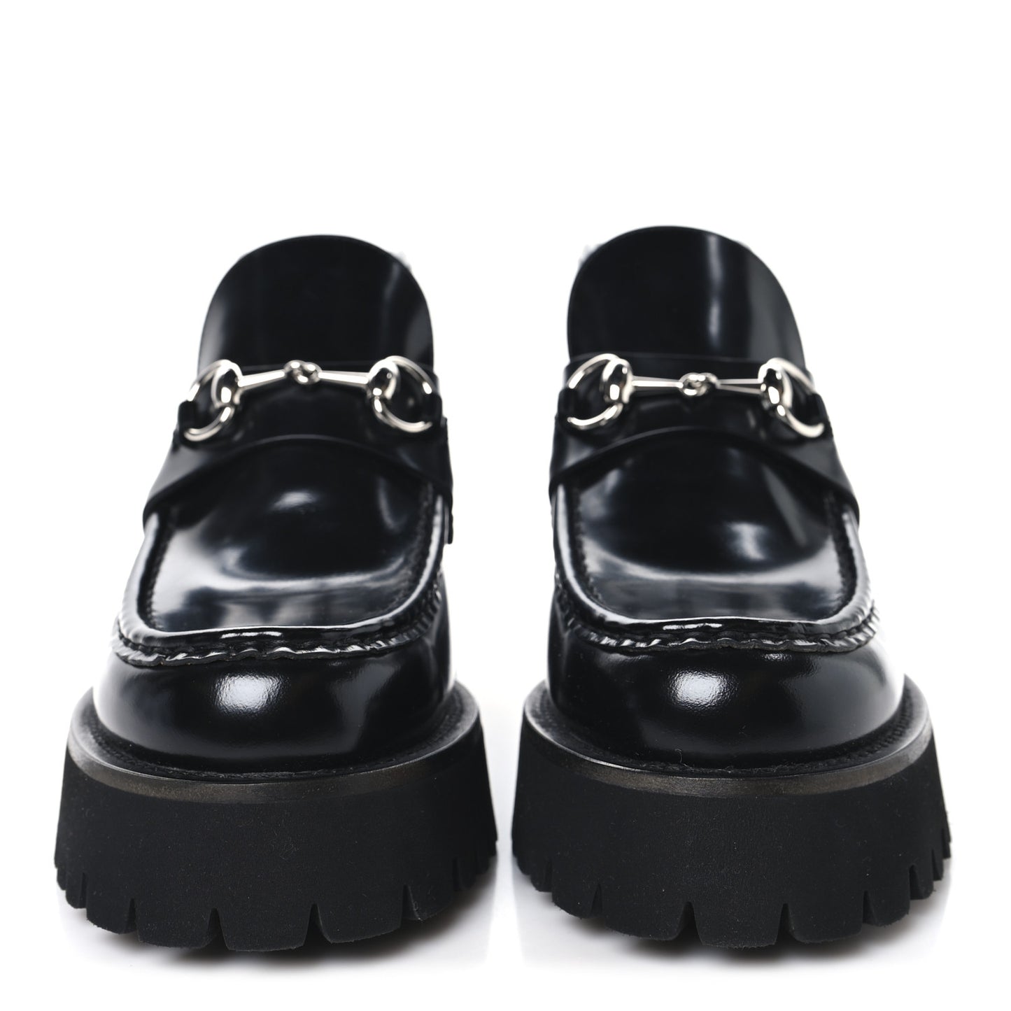 Cordovan Lux Womens Horsebit Platform Ankle Boots 38.5 Black