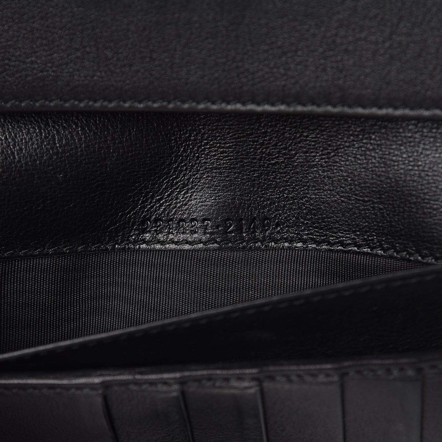 Guccissima Continental Wallet Black