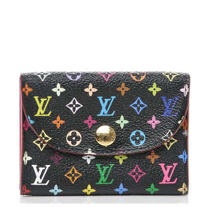 Louis Vuitton Monogram Multicolor Business Card Holder Black 1 of 6