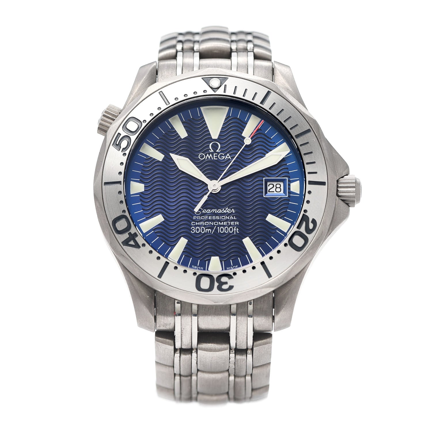 Omega Titanium 41mm Seamaster Professional 300 Automatic Watch Blue 2231.80.00 1 of 6