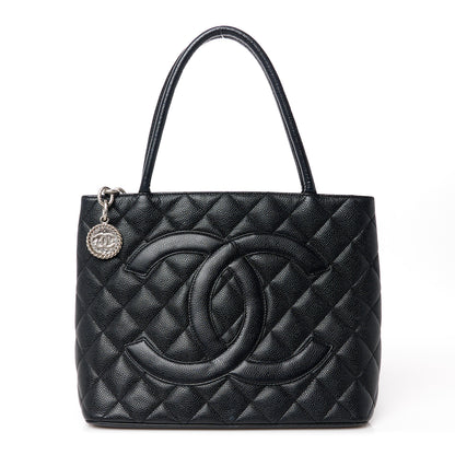 Chanel Caviar Quilted Medallion Tote Black 1 of 11