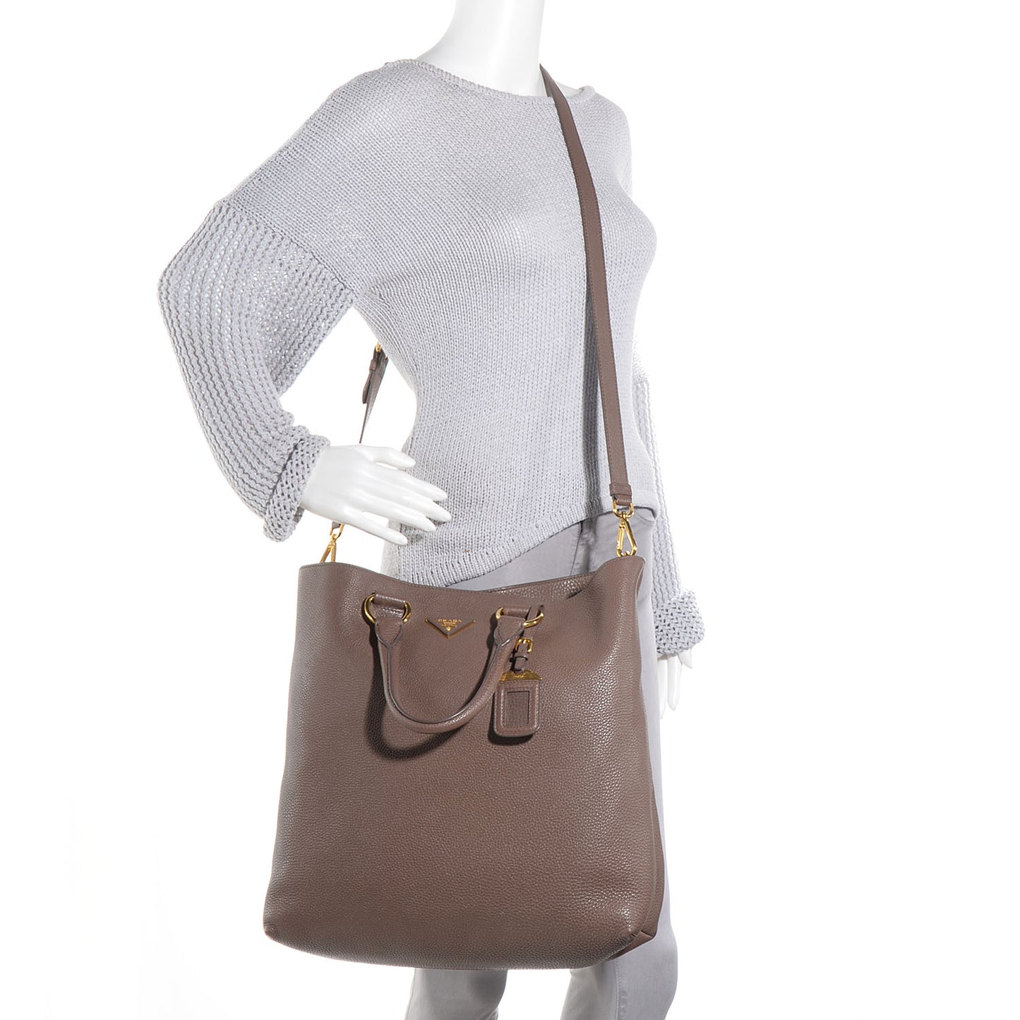 Vitello Daino Shopping Tote Bambu