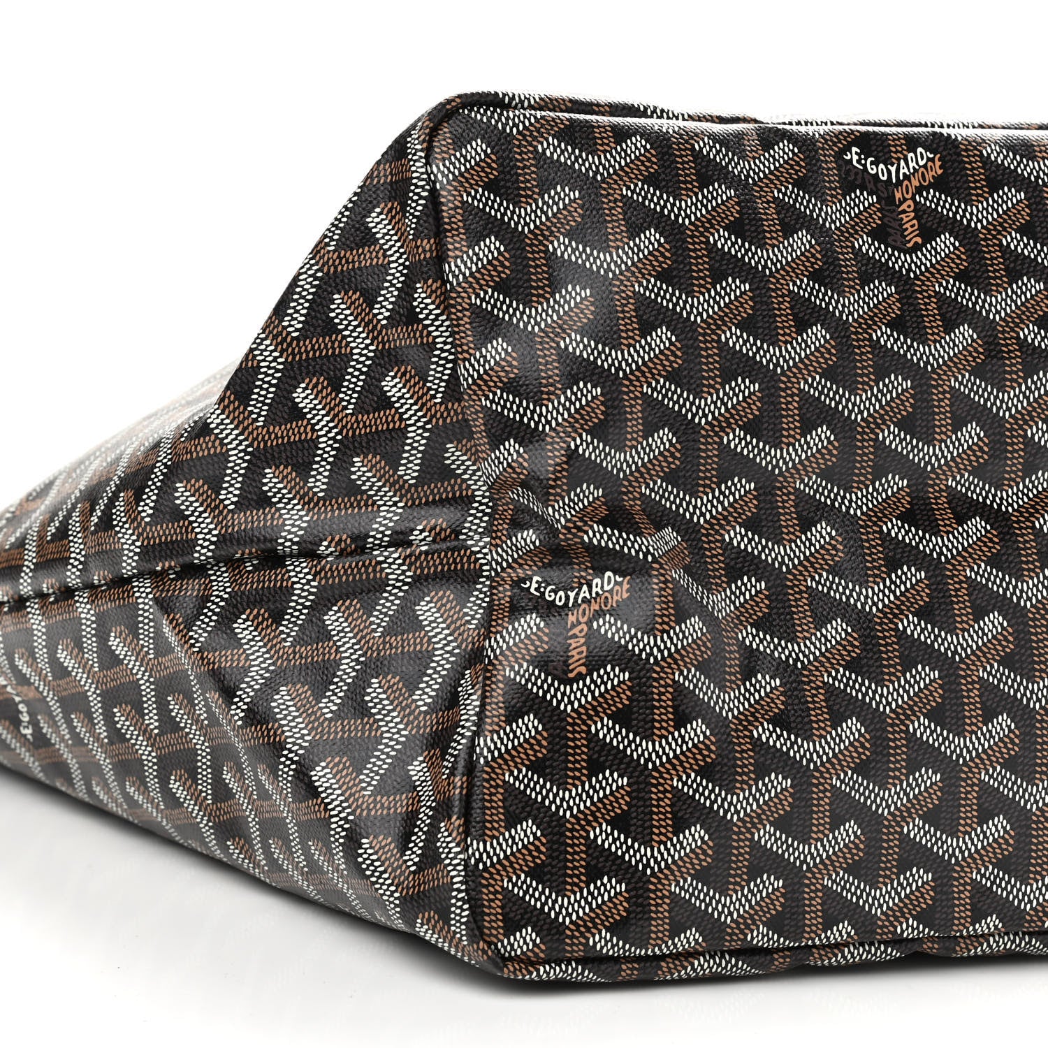 Goyard Goyardine Saint Louis GM Black Gold 9 of 10