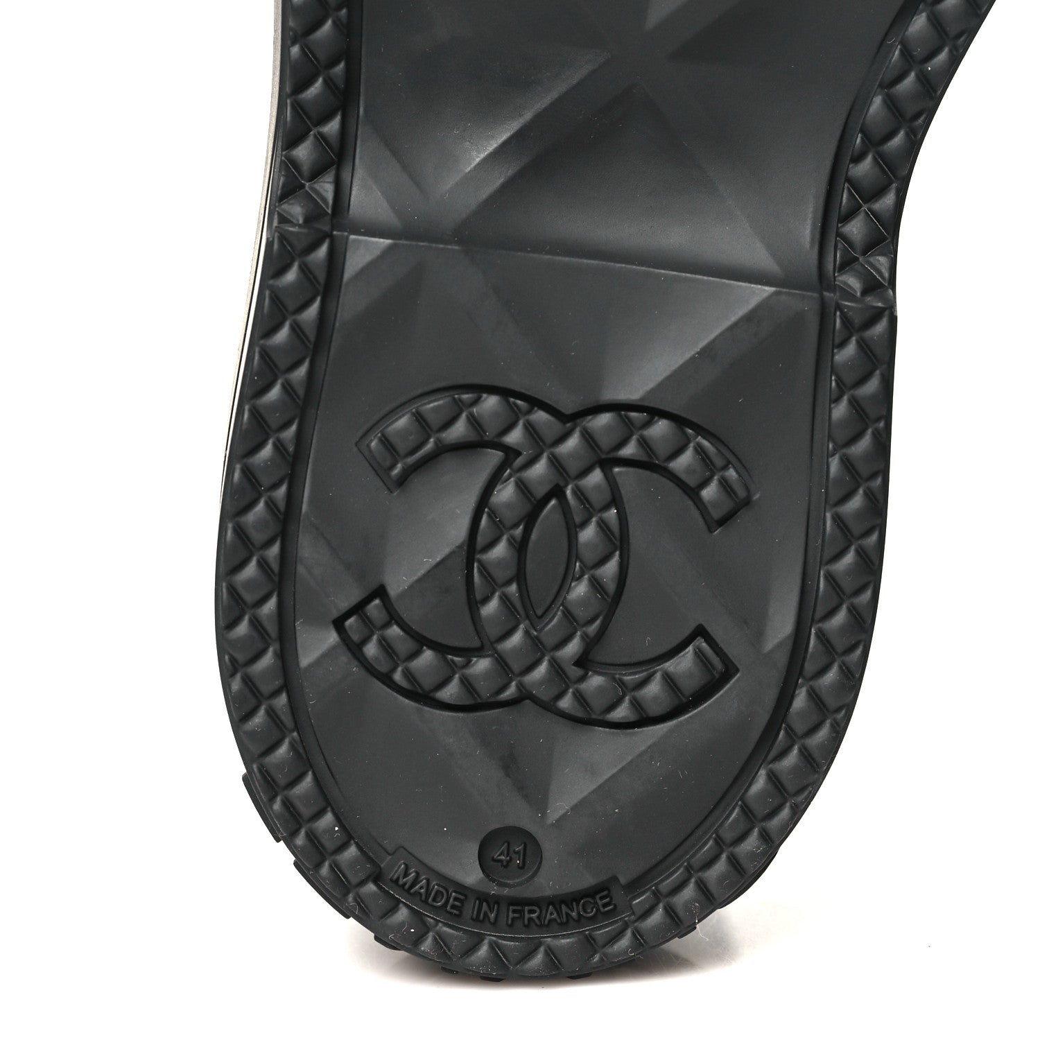 Chanel Caoutchouk CC High Boots 41 Black 7 of 10