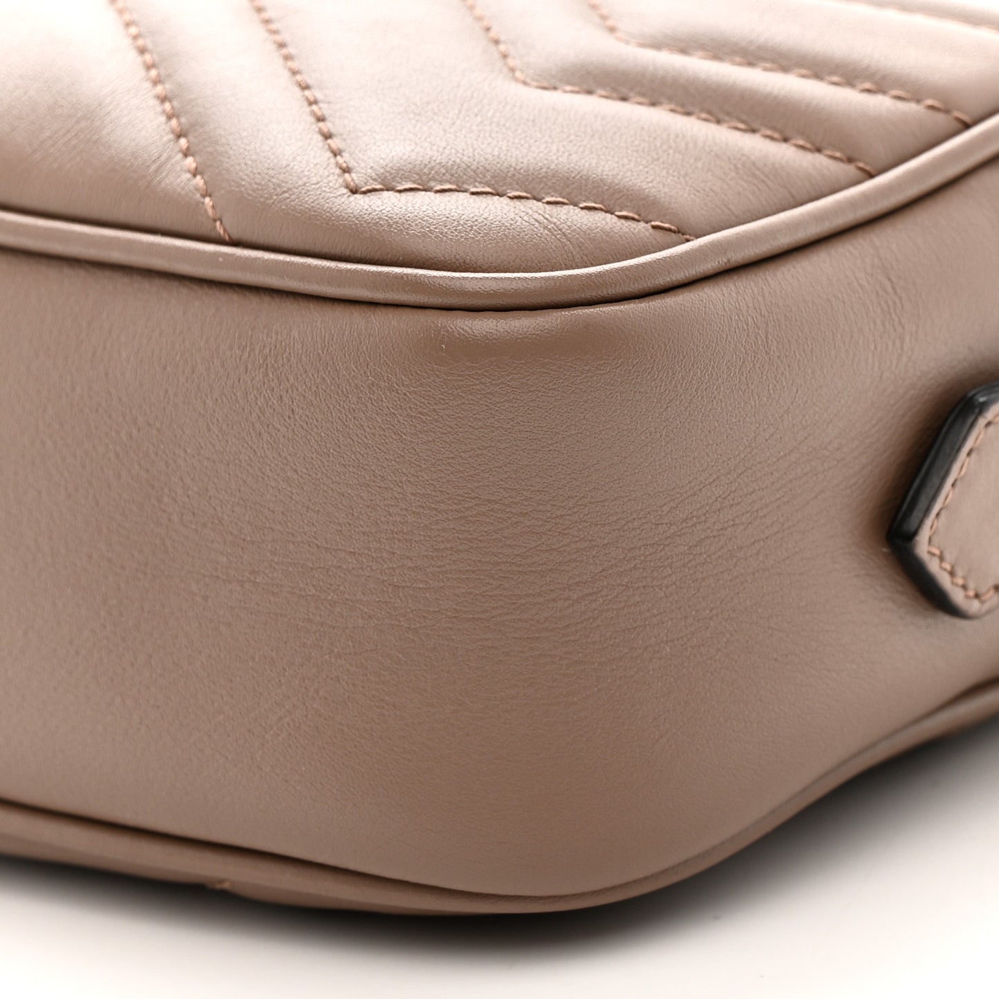 Calfskin Matelasse Mini GG Marmont Chain Shoulder Bag Porcelain Rose
