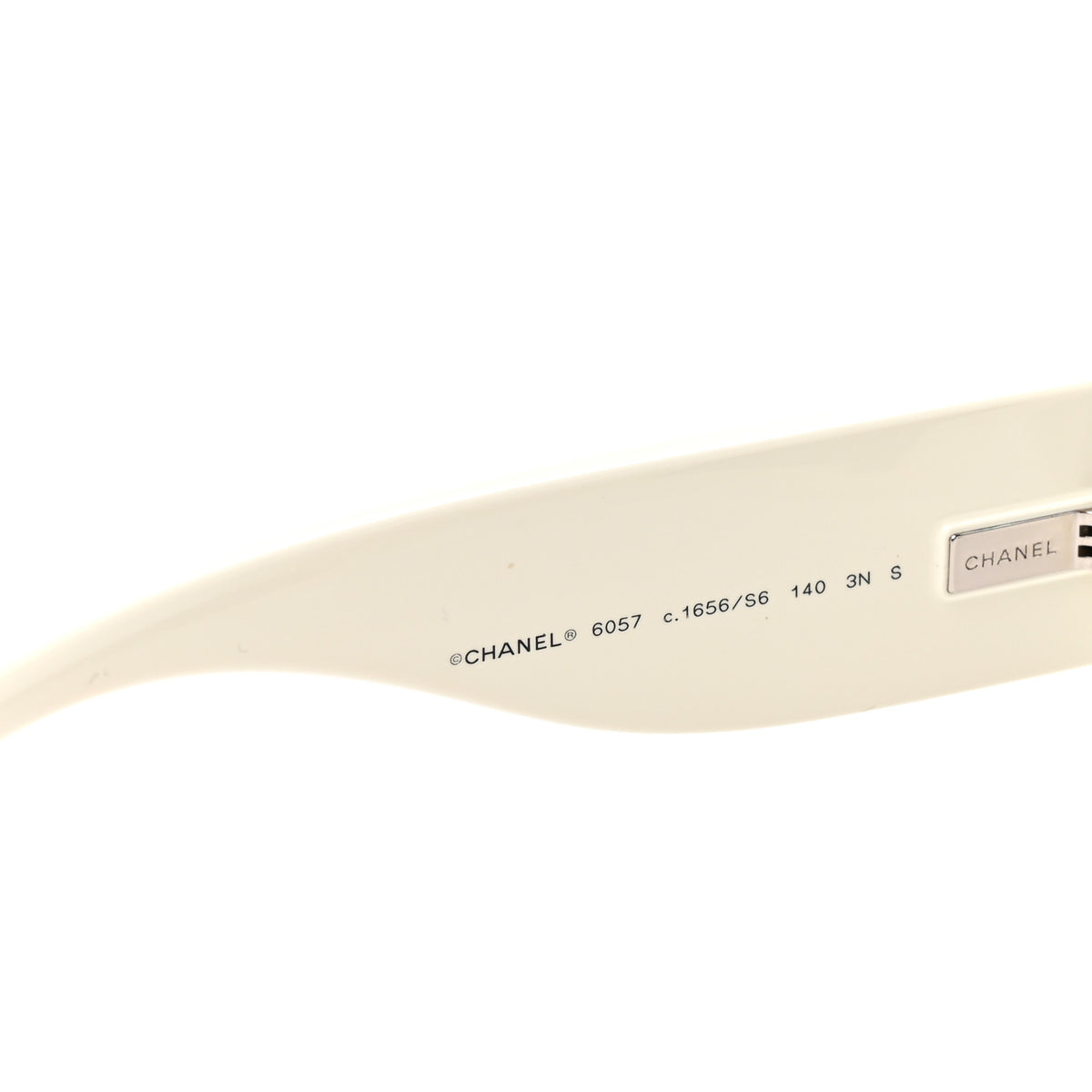 Chanel Acetate Cat Eye Sunglasses 6057 Black White 5 of 8