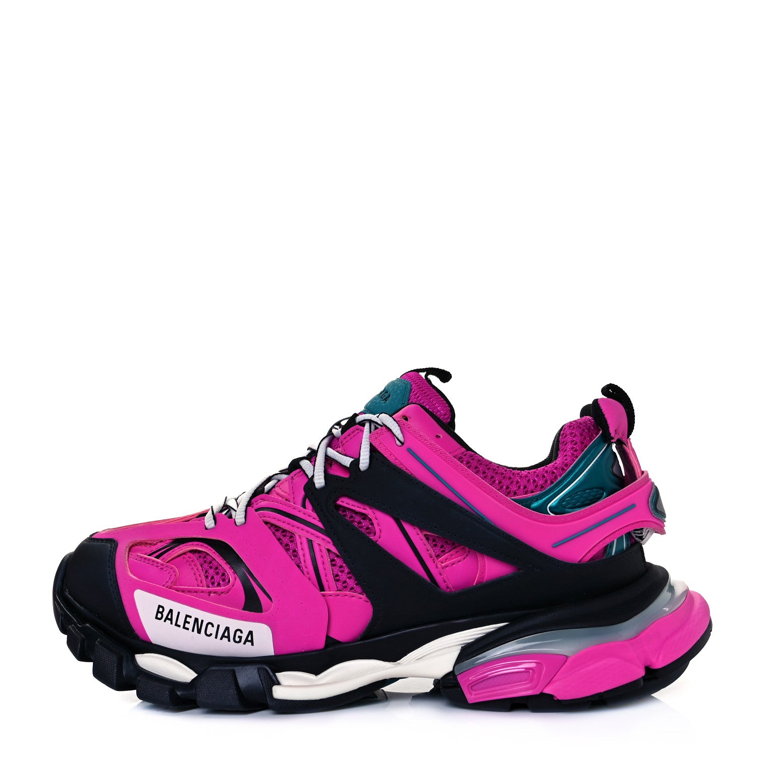 Balenciaga Mesh Fabric Womens Track Sneakers 41 Pink Black 1 of 8