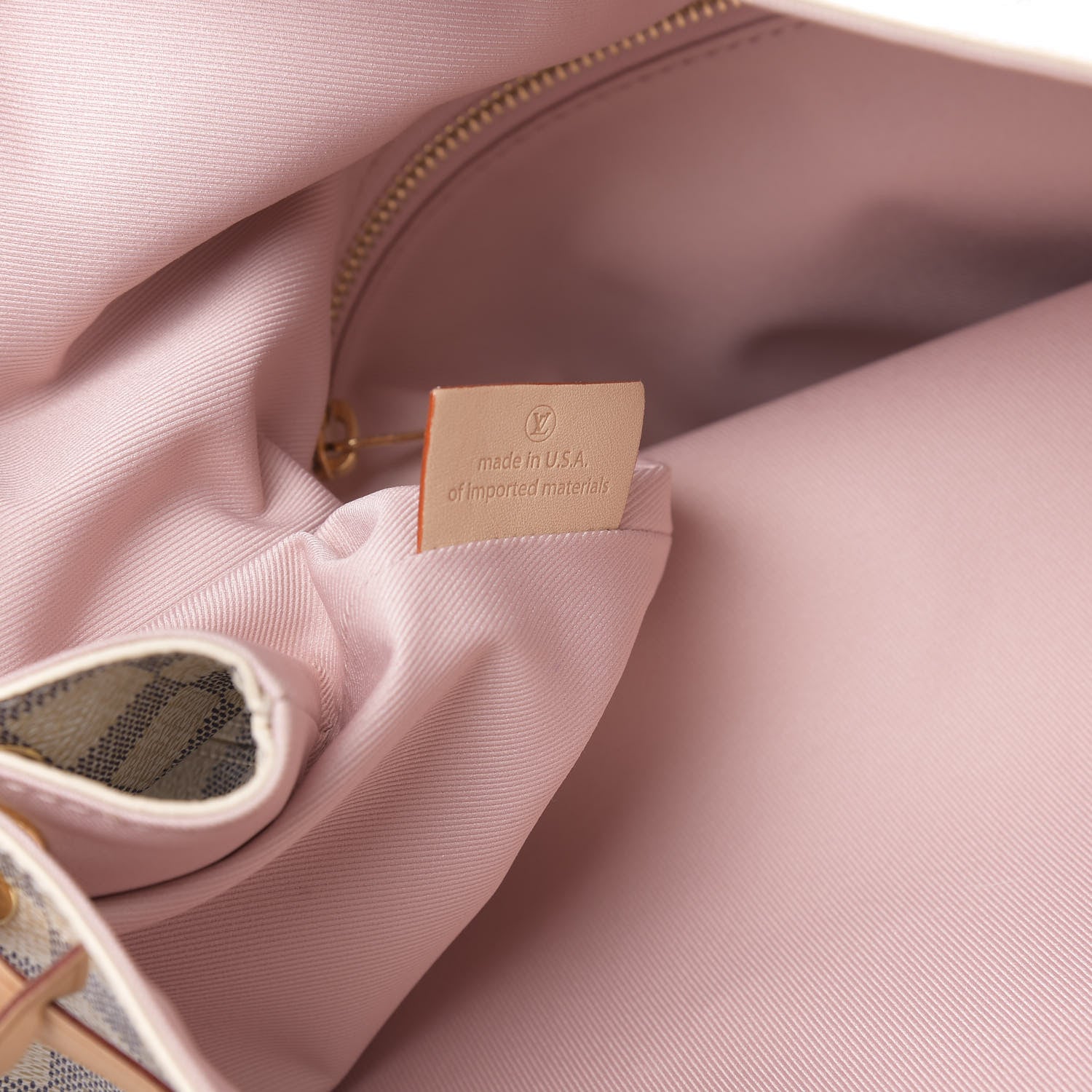 Louis Vuitton Damier Azur Graceful MM Rose Ballerine 6 of 11