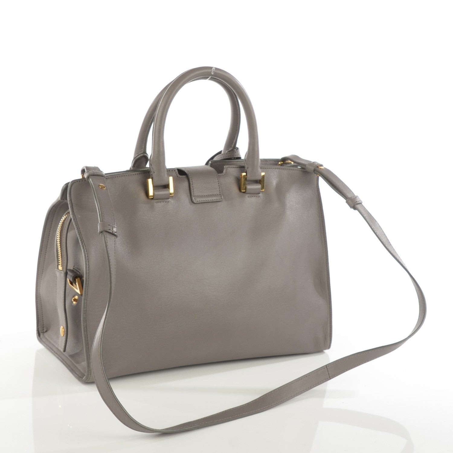 Saint Laurent Calfskin Small Classic Y Cabas Grey 3 of 8