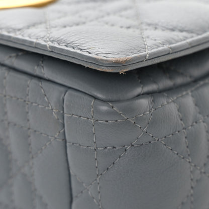 Christian Dior Calfskin Cannage Small Caro Bag Grey 9 of 16