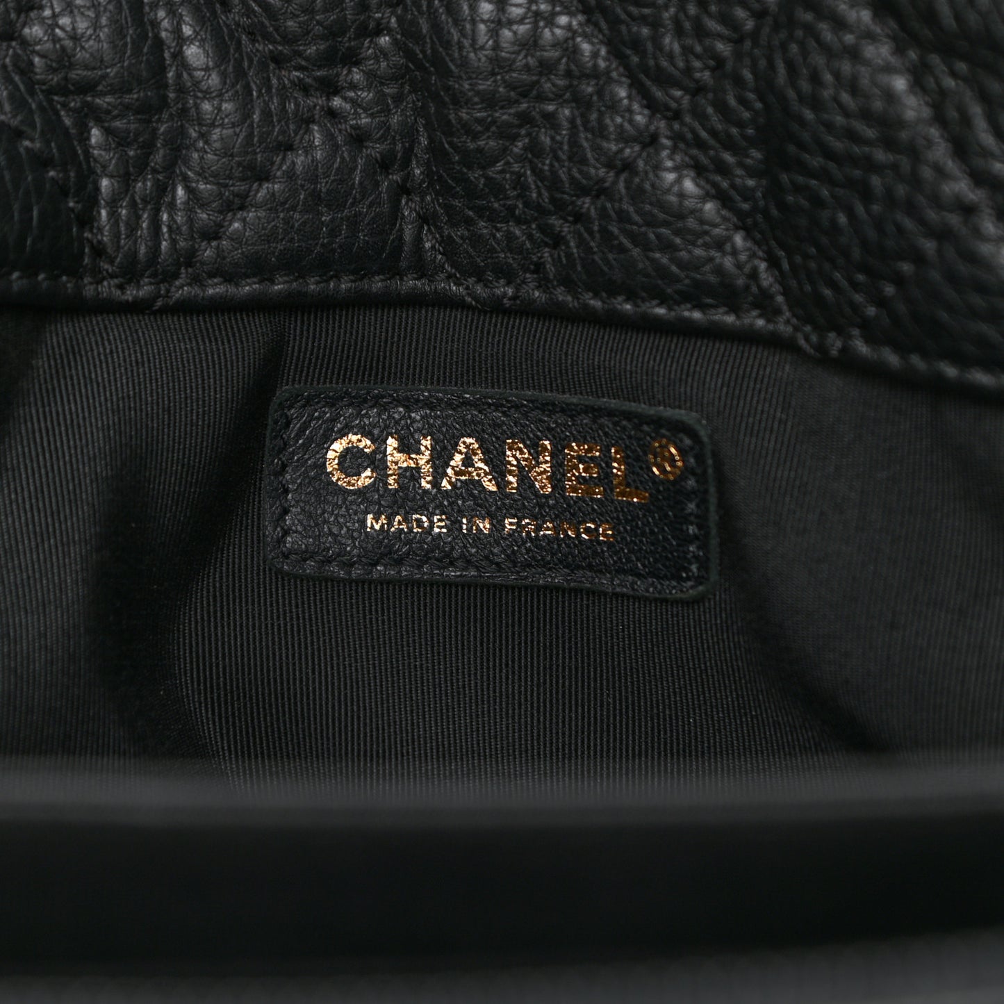 Calfskin Quilted XXL Travel Flap Bag Black