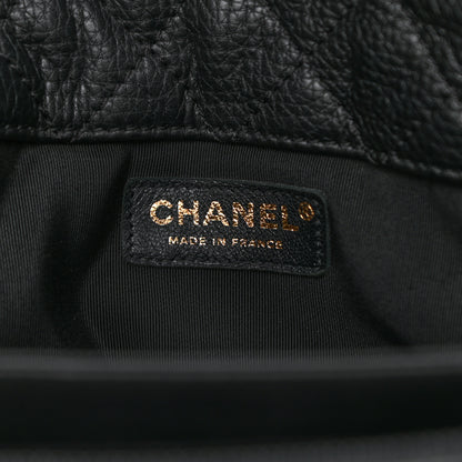 Chanel Calfskin Quilted XXL Travel Flap Bag Black 6 of 16