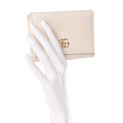 Gucci Dollar Calfskin GG Marmont Wallet Mystic White 2 of 8