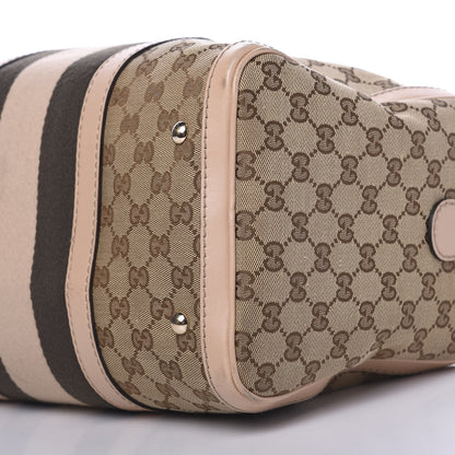 Gucci Monogram Vintage Web Medium Boston Light Pink 14 of 16