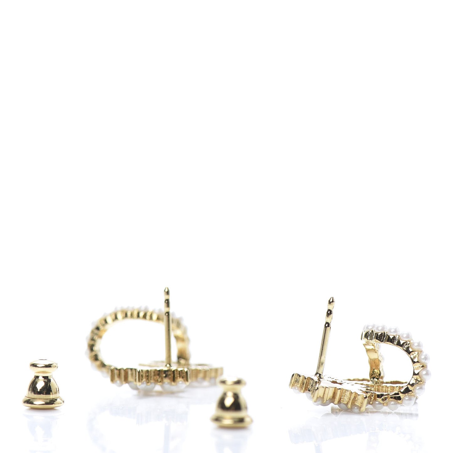 Crystal Clair D Lune Wrap Around Earrings Gold