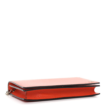 Gucci Dollar Calfskin Medium Betty Chain Wallet Sun Orange 4 of 9
