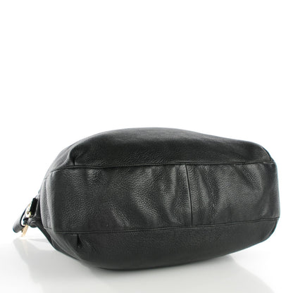 Gucci Leather Medium G Wave Shoulder Bag Black 4 of 7