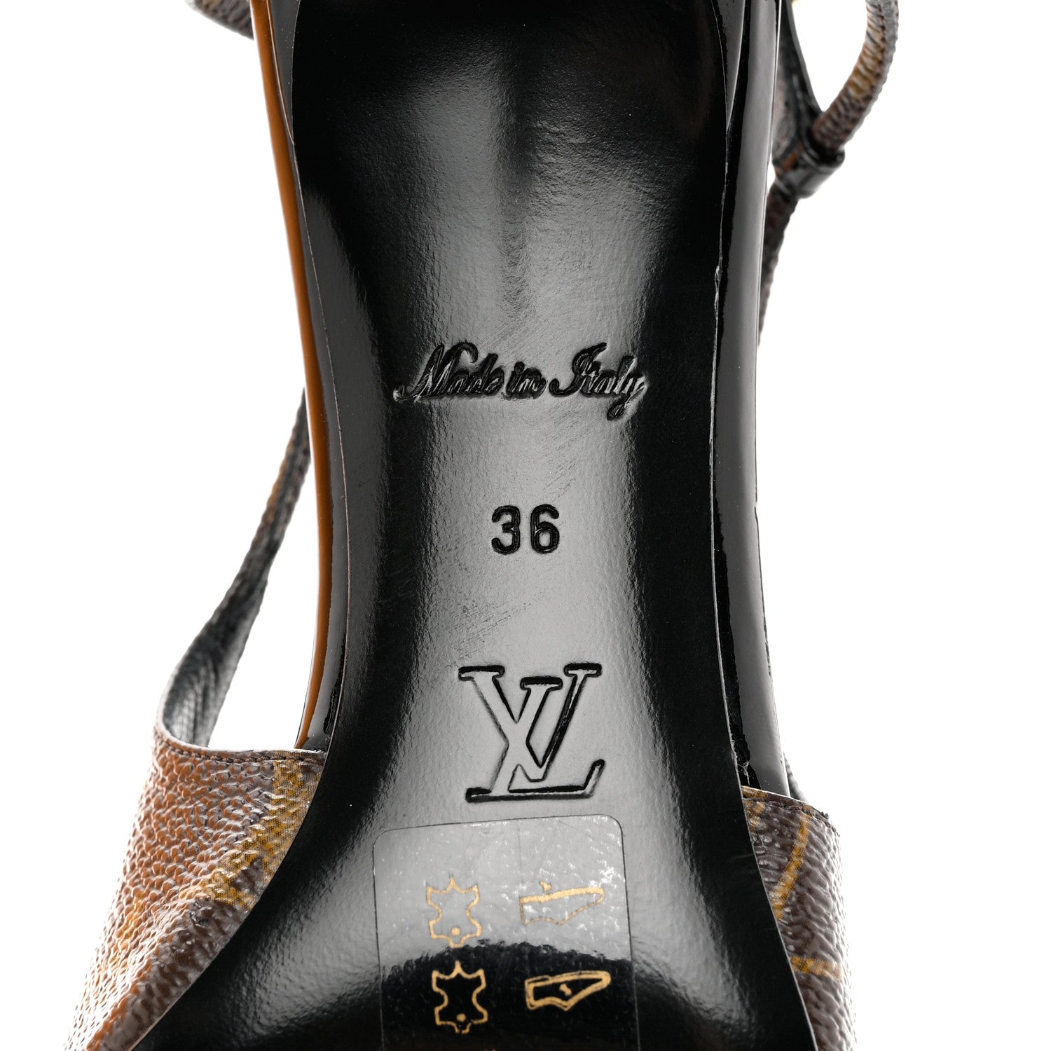 Louis Vuitton Monogram Cherie Slingback Pumps 36 8 of 9