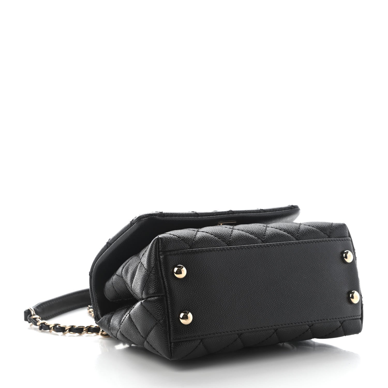 Chanel Caviar Quilted Extra Mini Coco Handle Flap Black 4 of 9