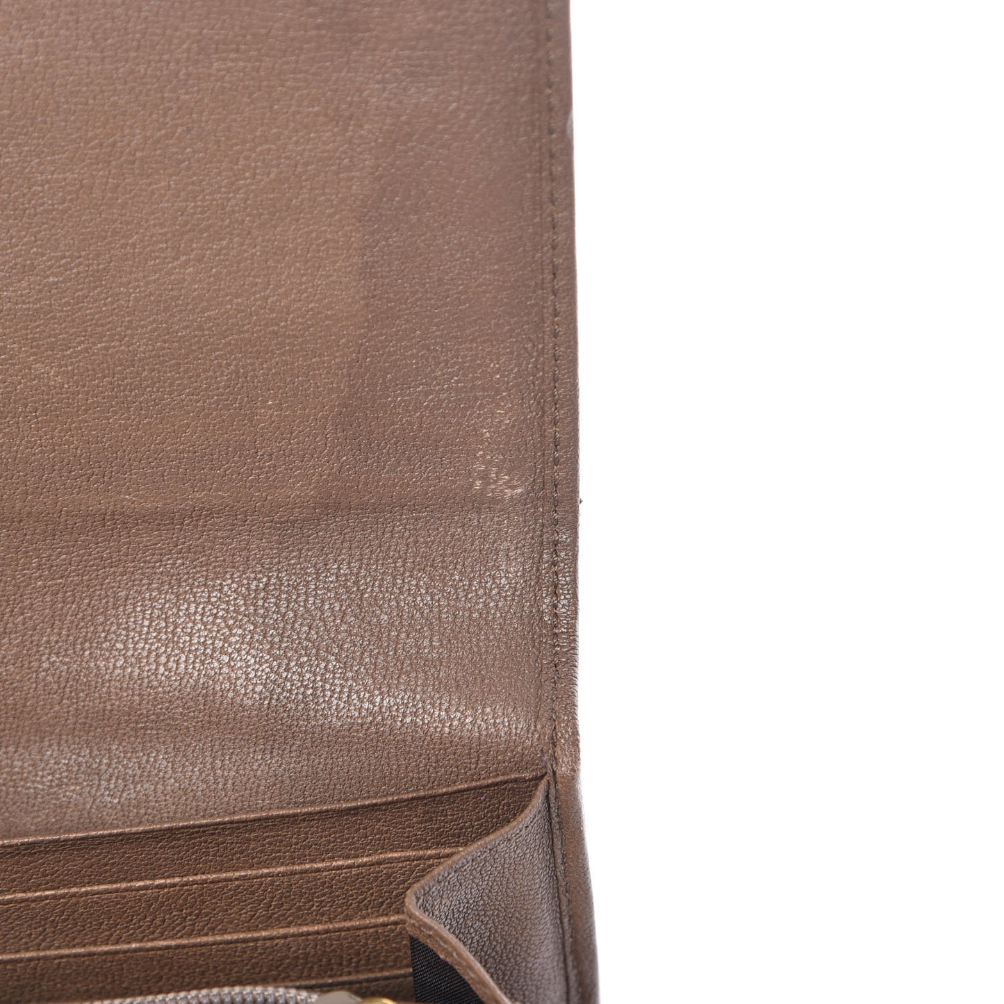 Calfskin Classic Y Ligne Wallet Light Brown