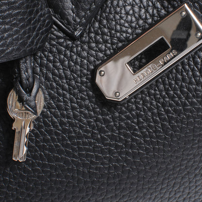 Hermes Taurillon Clemence Birkin 35 Black 8 of 10