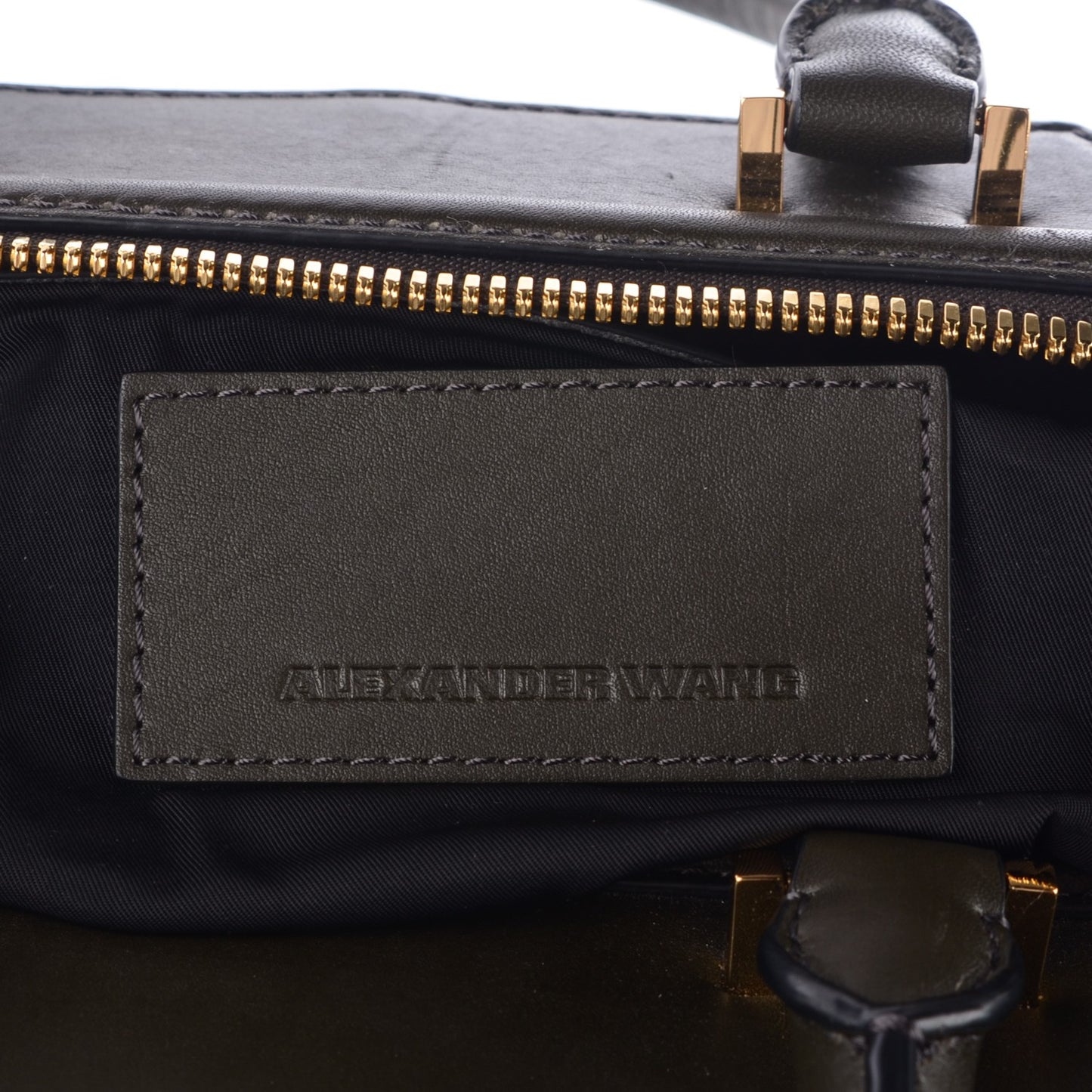 Smooth Calfskin Liner Tote Dark Green