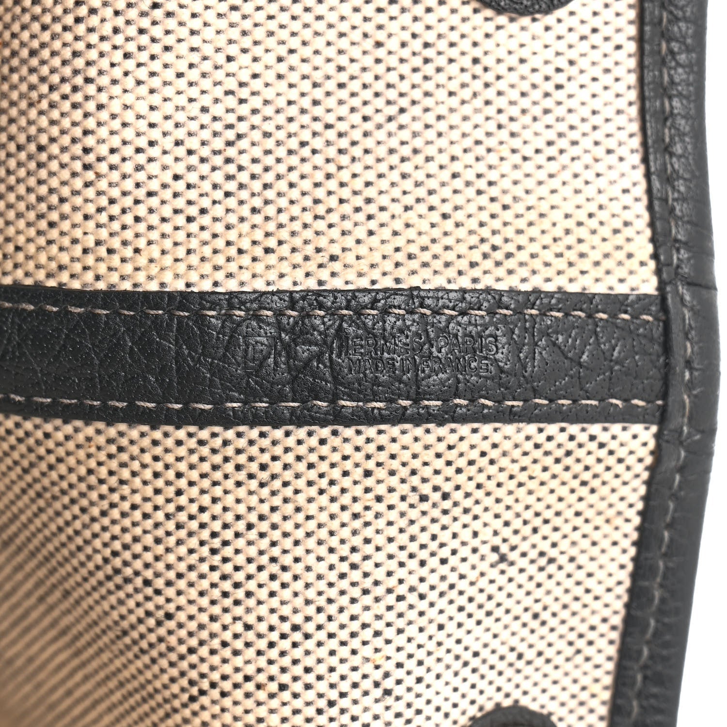 Hermes Toile Buffle Skipper Garden Party 36 MM Tote Black 6 of 15