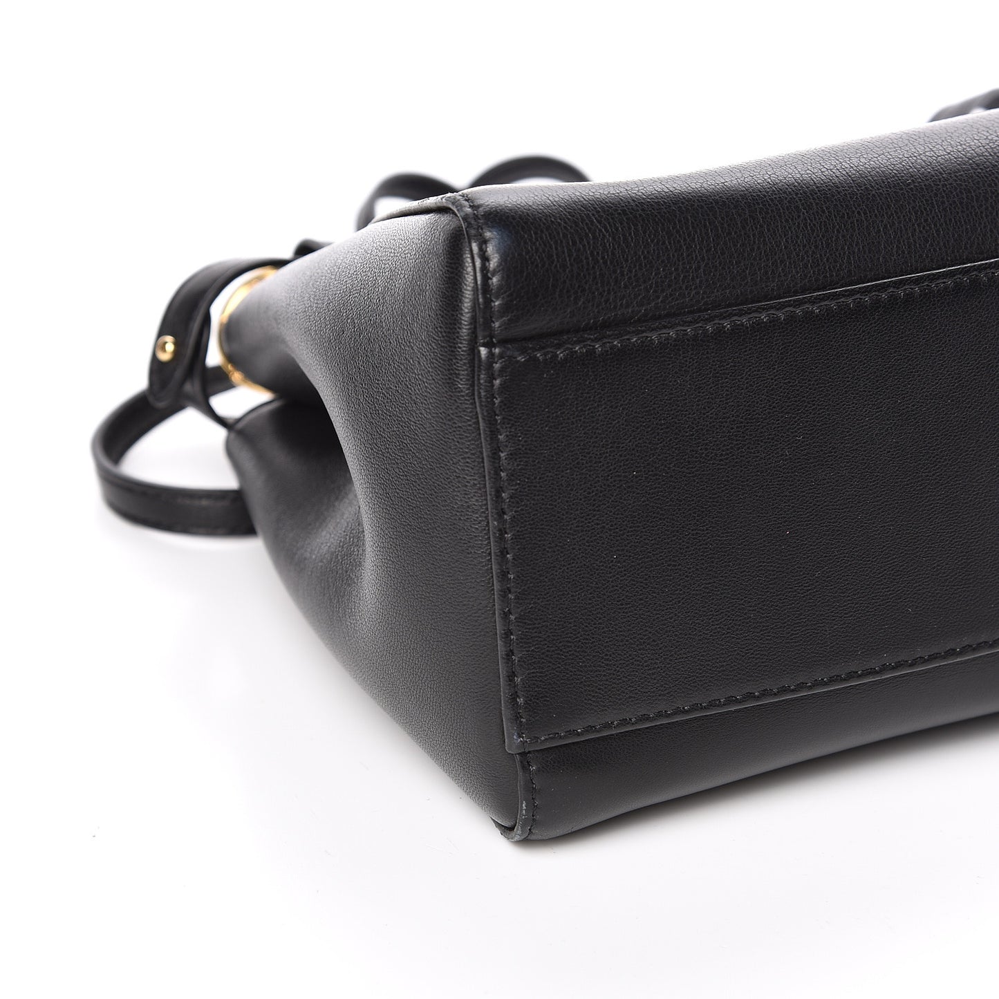Nappa Monster Eyes Mini Peekaboo Iconic Satchel Black