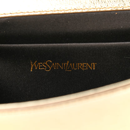 Saint Laurent Metallic Textured Calfskin Monogram Large Belle De Jour Clutch Gold 5 of 9