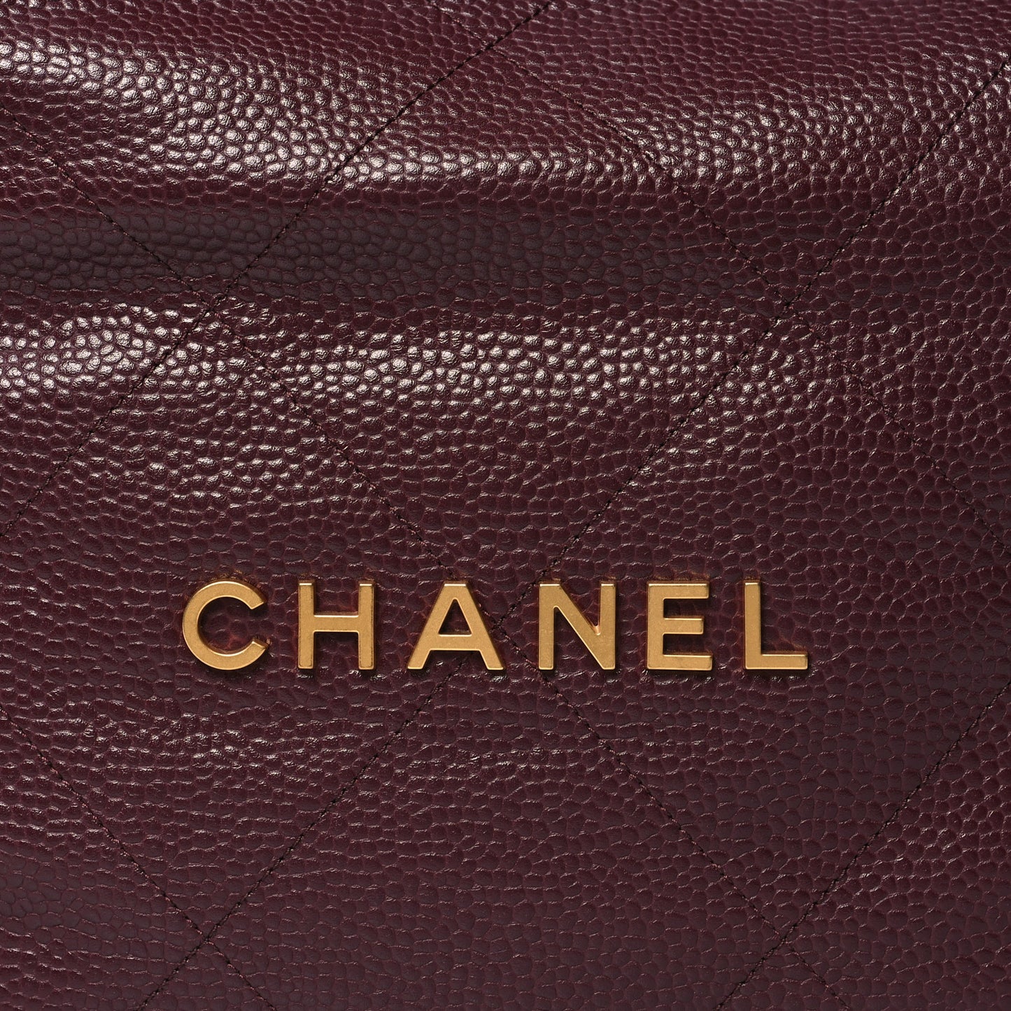 Caviar Quilted Small Chanel 22 Dark Burgundy