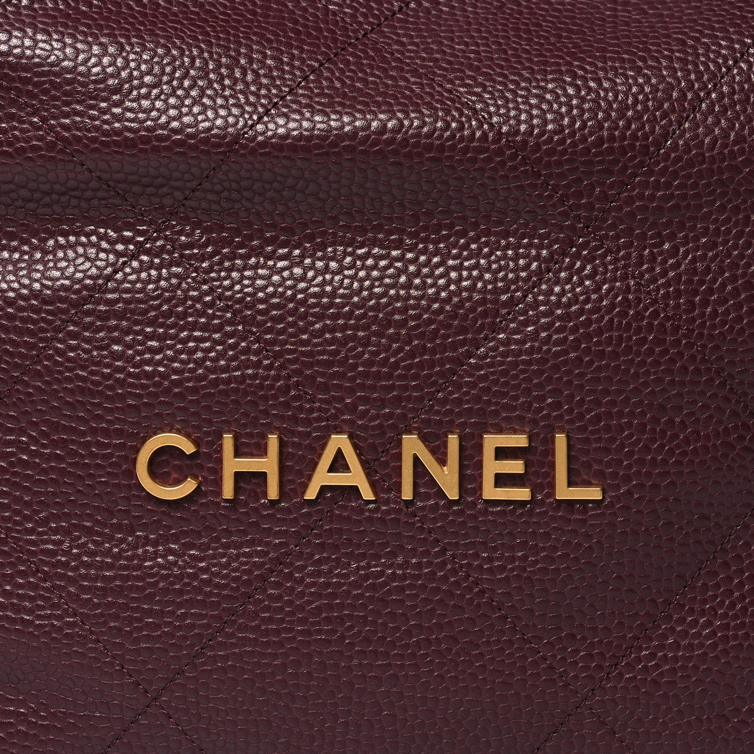 Chanel Caviar Quilted Small Chanel 22 Dark Burgundy 9 of 11