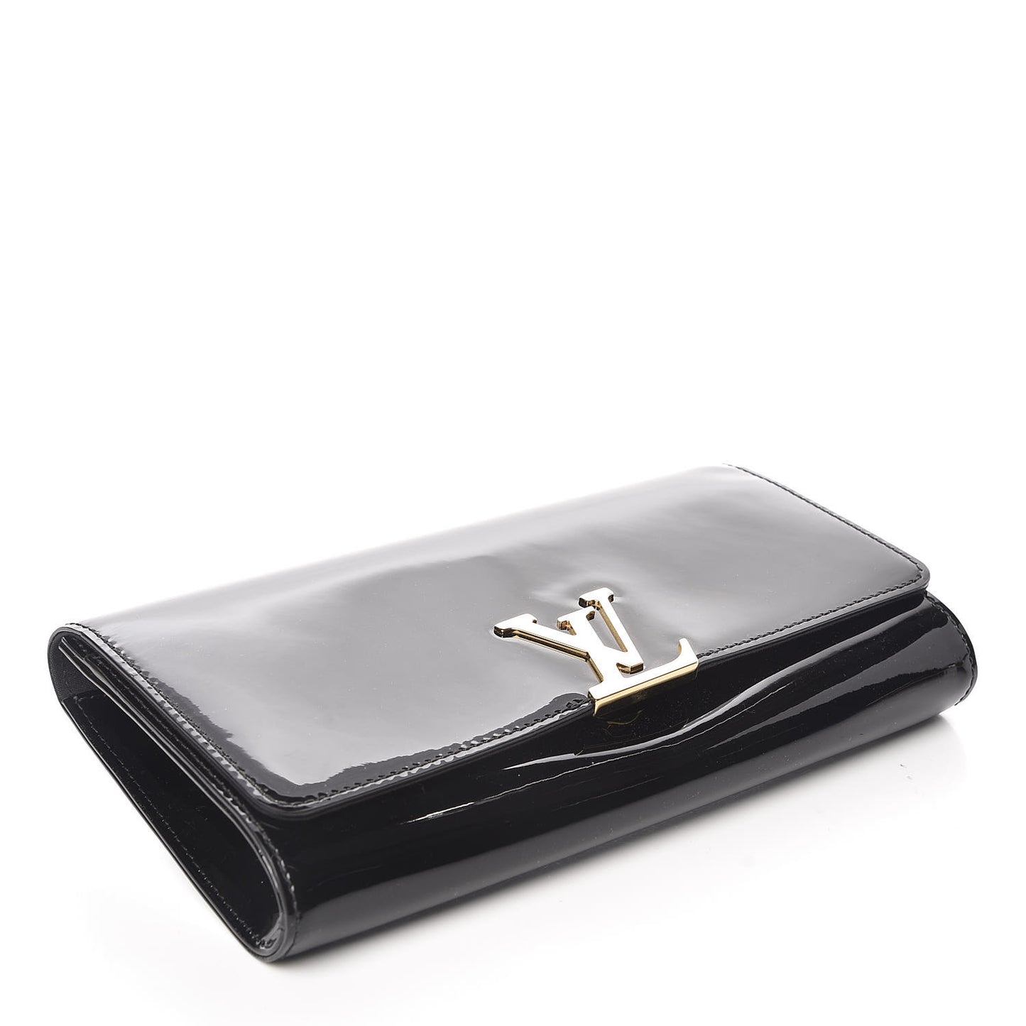 Patent Louise EW Clutch Black