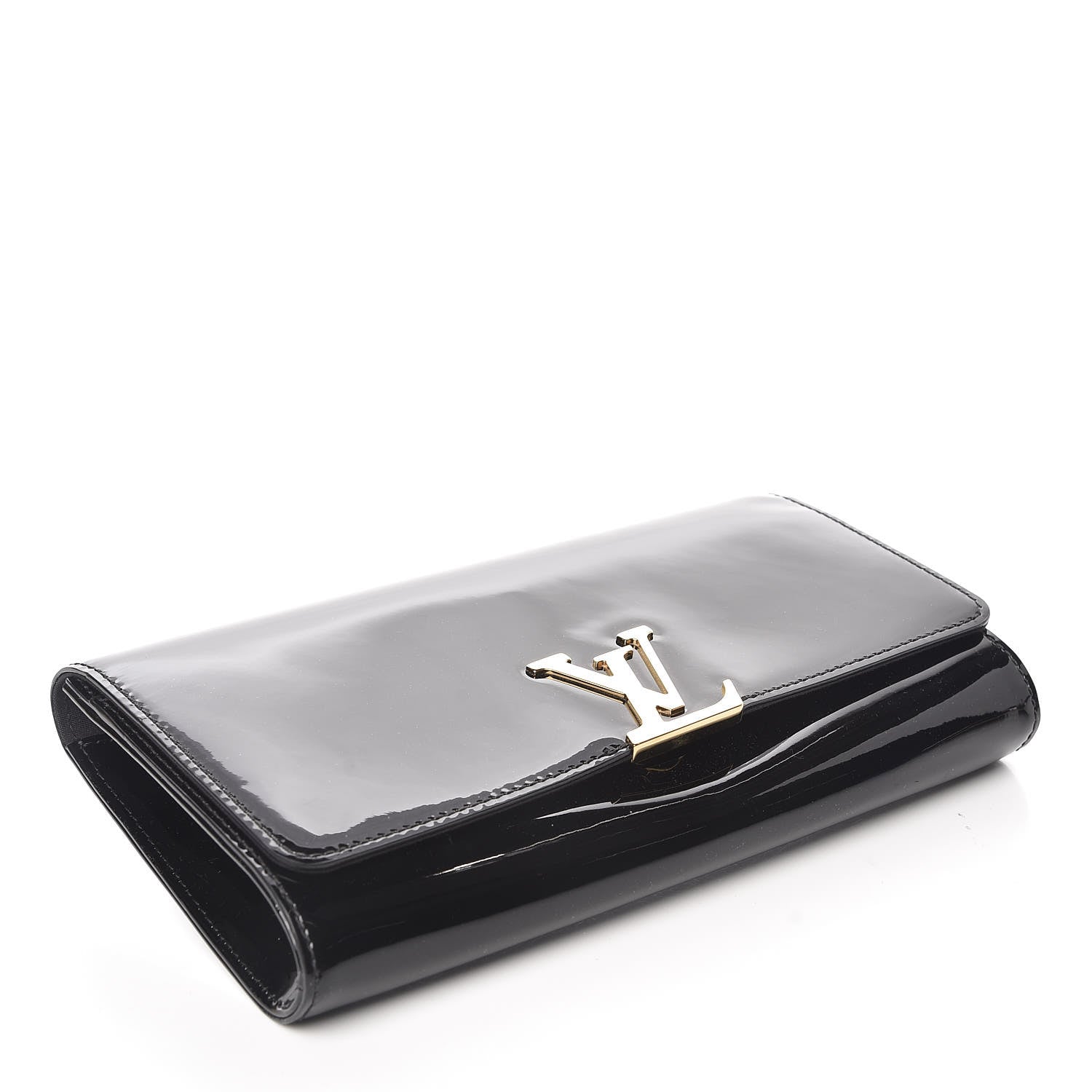 Louis Vuitton Patent Louise EW Clutch Black 4 of 7
