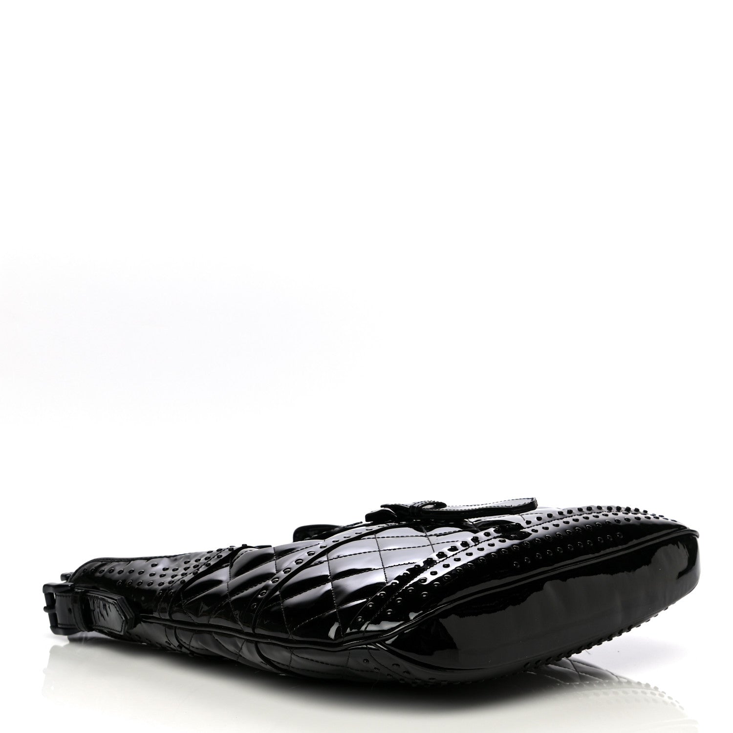 Burberry Patent Quilted Brook Hobo Black 4 of 10