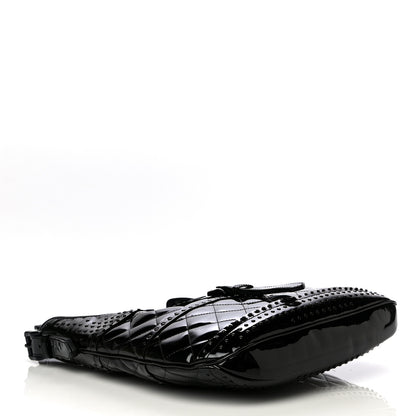 Burberry Patent Quilted Brook Hobo Black 4 of 10