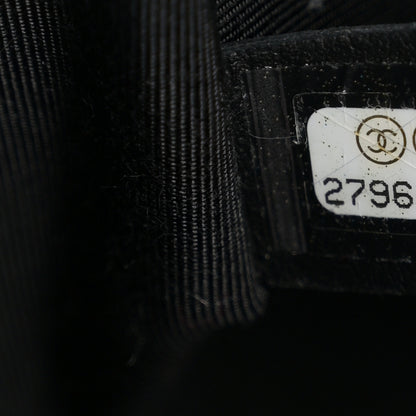 Chanel Calfskin Chevron Quilted Large Statement Flap Black 7 of 10