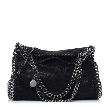 Stella McCartney Shaggy Deer Mini Falabella Fold Over Tote Black 1 of 9