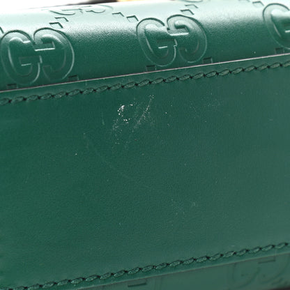 Gucci Guccissima Small Padlock Shoulder Bag Emerald 11 of 12