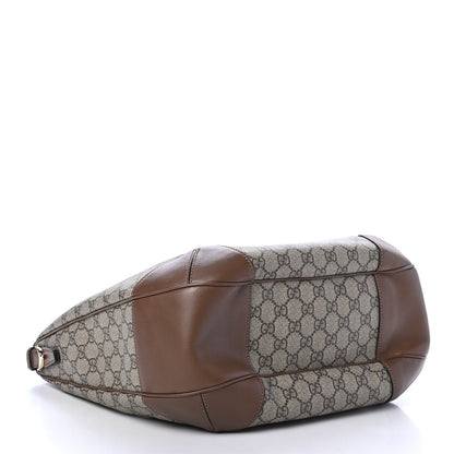Gucci GG Supreme Monogram Margaux Calfskin Medium Nice Hobo Beige Ebony Acero 3 of 4