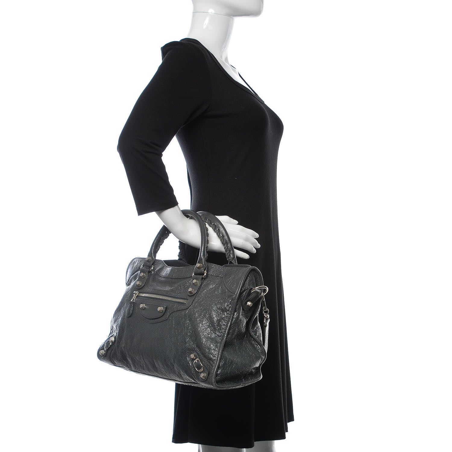 Balenciaga Agneau Giant 12 Silver Hardware City Gris Fossile 3 of 10