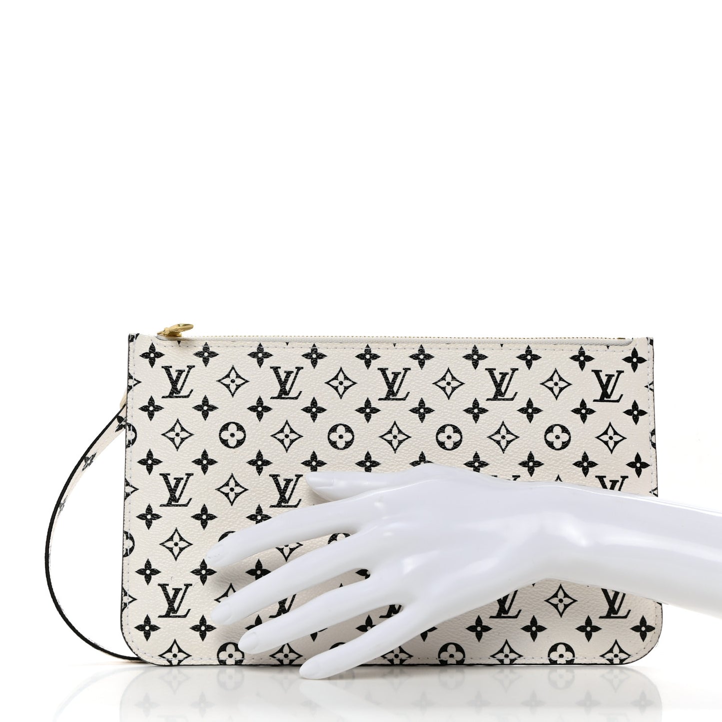 Monogram Giant Neverfull MM GM Pochette White