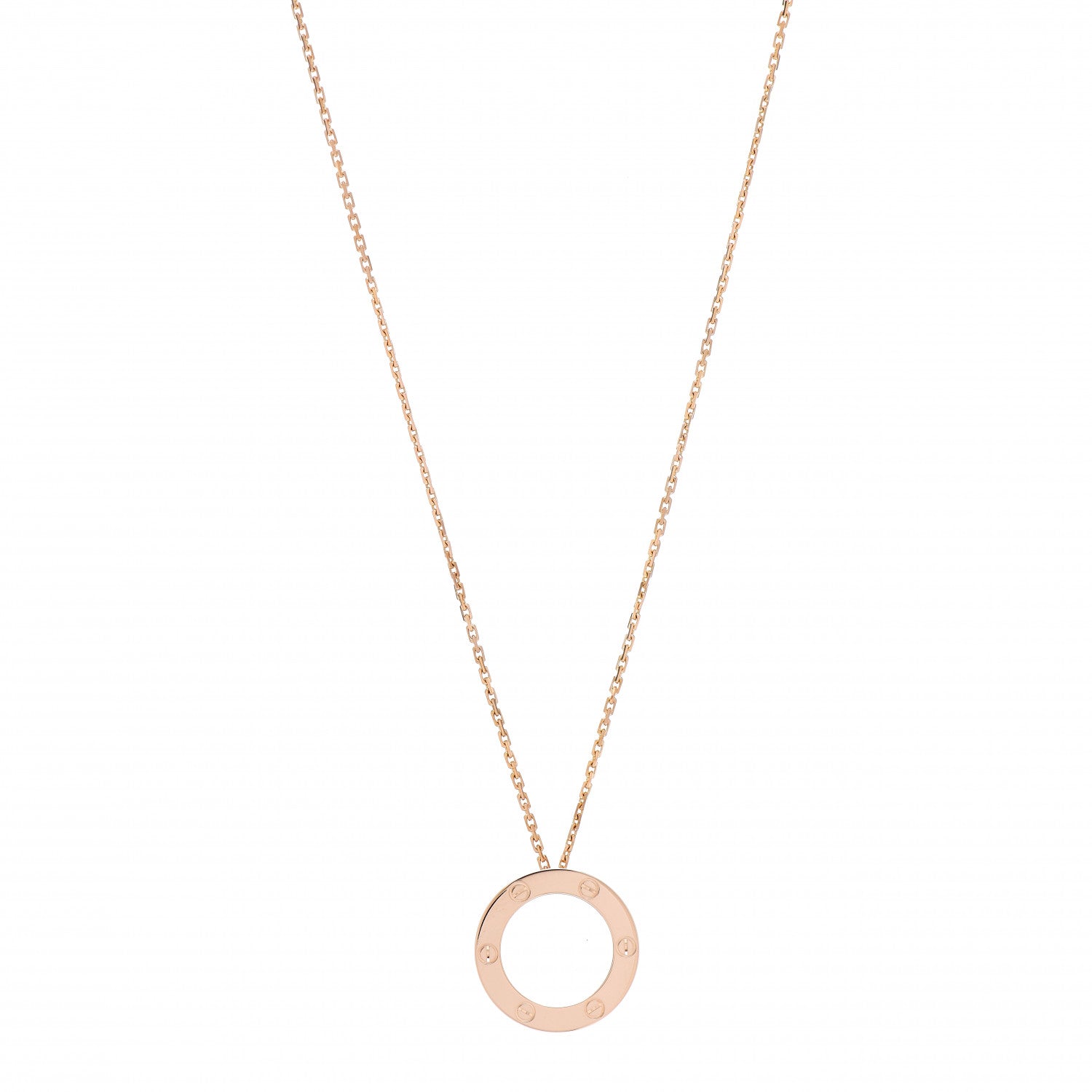 Cartier 18K Pink Gold LOVE Pendant Necklace 1 of 4