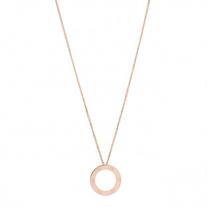 Cartier 18K Pink Gold LOVE Pendant Necklace 1 of 4