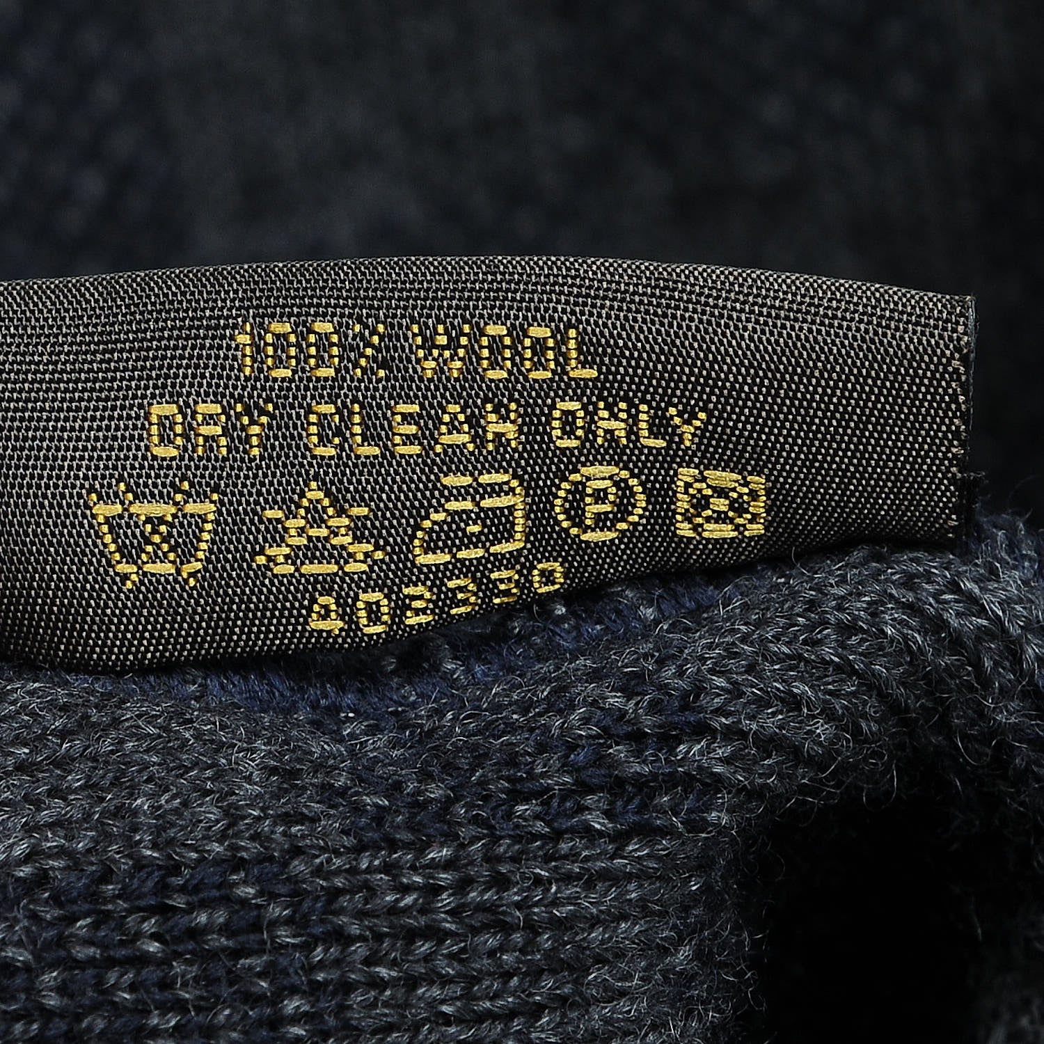 Louis Vuitton Wool Bonnet Petit Damier Beanie Hat Navy 6 of 6