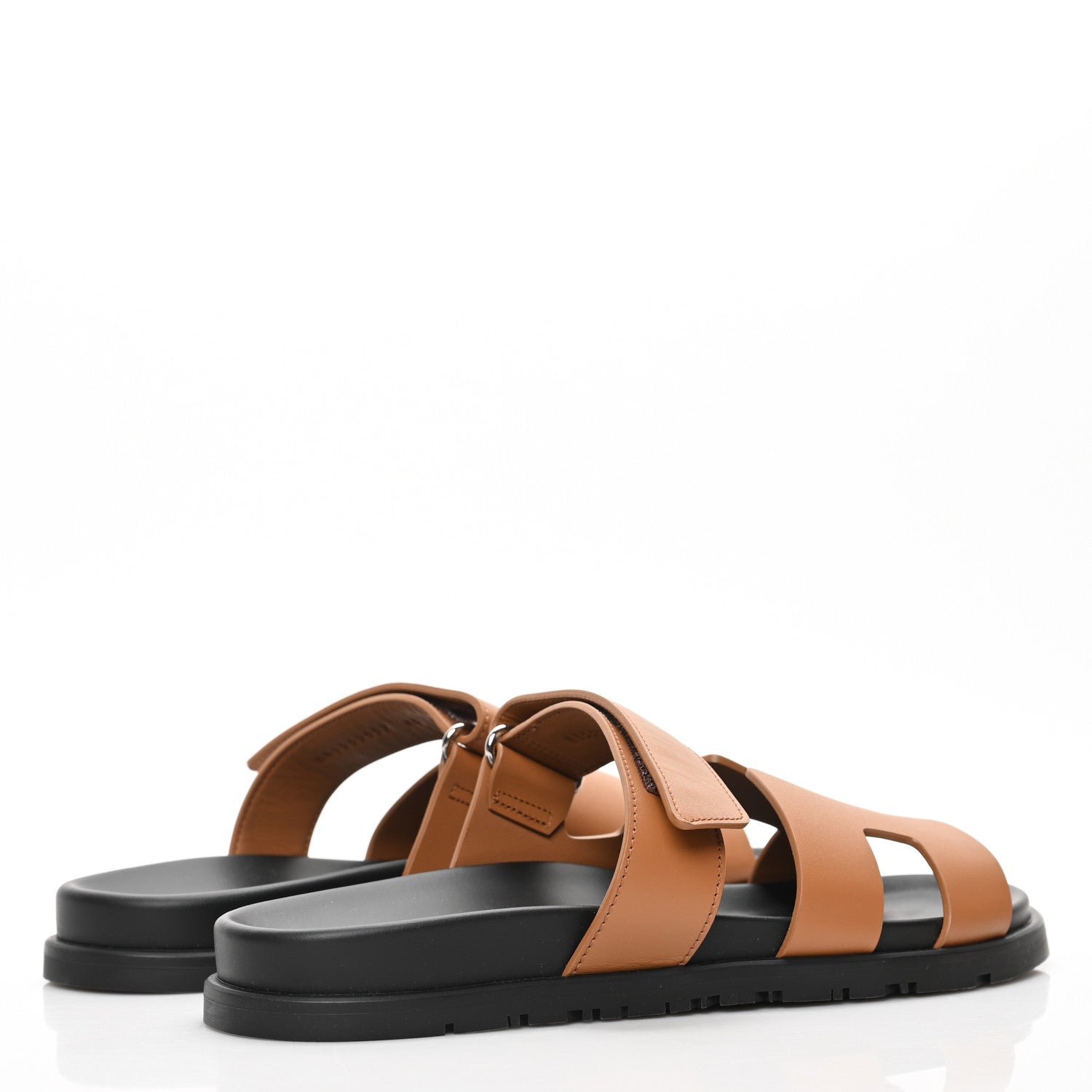 Hermes Calfskin Womens Chypre Sandals 40 Naturel 4 of 9