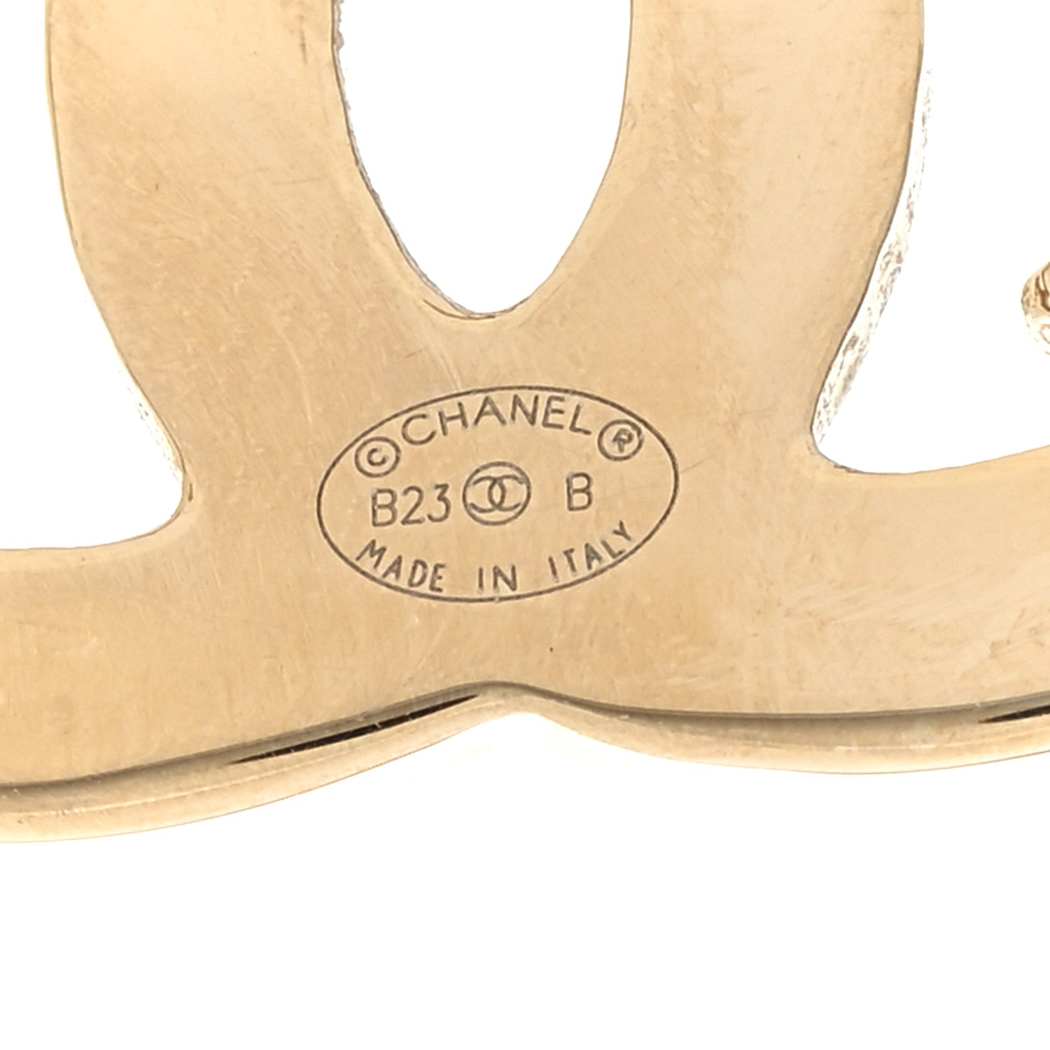Chanel Crystal CC Star Earrings Gold 4 of 5