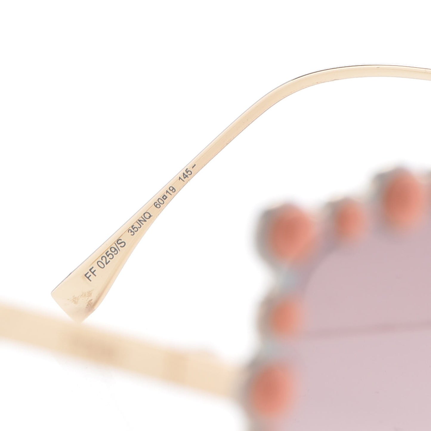 Square Dots Sunglasses FF 0259/S Gold